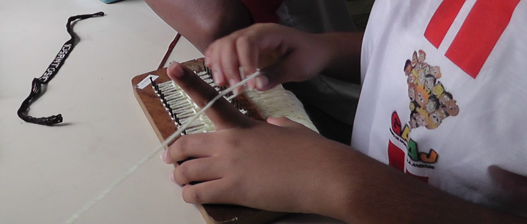 oficina de tear no prego